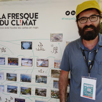 Léo, bénévole pour l'association Fresque du climat by Sans transition!