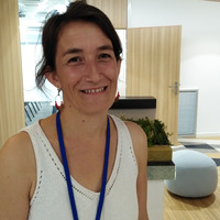 Chantal Larrouture, présidente d'EnvirobatBDM à l'occasion du forum Bati'Frais 2019 by Sans transition!