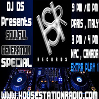 SOULFUL GENERATION LIVE SHOW ON HOUSE STATION  RADIO  BY  DJ DS (FRANCE) OCTOBER 5TH 2016 EXTRA PLAY PART 1 by DJ DS (SOULFUL GENERATION OWNER)