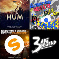 3 Are Legend -Dimitri Vegas &amp; Like Mike Ft. Steve Aoki - The Hum VS Turbulence (Stefano Gattino FESTIVAL Smash Edit) by Stefano Gattino OFFICIAL