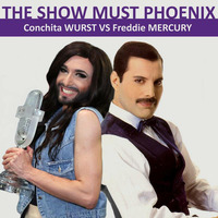Freddie Mercury VS Conchita Wurst - The show must Phoenix by Ligério