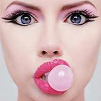 Sweet pink chewing gum by Sascha Thorax