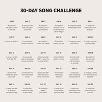 30 Day Song Challenge by Scott Neu