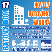 Bytový dom 17 - 2018-09-17 NOVELA BYTOVÉHO ZÁKONA by Slobodný Vysielač