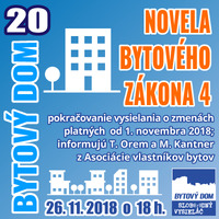 Bytový dom 20 - 2018-11-26 Novela bytového zákona 4 by Slobodný Vysielač