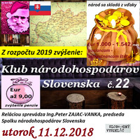 Klub národohospodárov Slovenska 22 - 2018-12-11 Mikulášska nádielka zo štátneho rozpočtu SR pre 2019 by Slobodný Vysielač