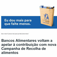 Este Fim de Semana, dias 1 e 2 de Dezembro, o Banco Alimentar Contra a Fome realiza mais uma campanha nacional de recolha de alimentos by Rádio Gilão - Tavira