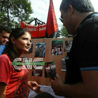 Marta Mendoza ref. de la agrupación Dario Santillan realizan nueva marcha en protesta al Gobierno Nacional by Central Noticias Clorinda
