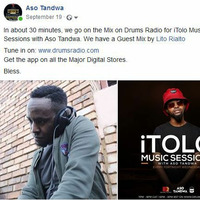 Lito Rialto - Afro Mix live on Drums Radio(Session 2) by  Lito Best