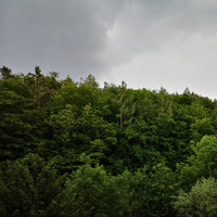summer thunderstorm with upcomming rain by Erik Brunne