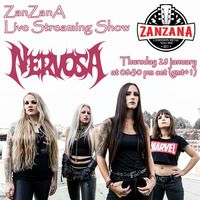 Eleni Nota (drums) from Nervosa - ZanZanA Live Stream Interview - thursday January 28th by ZanZanA & Jwajem Metal Podcast