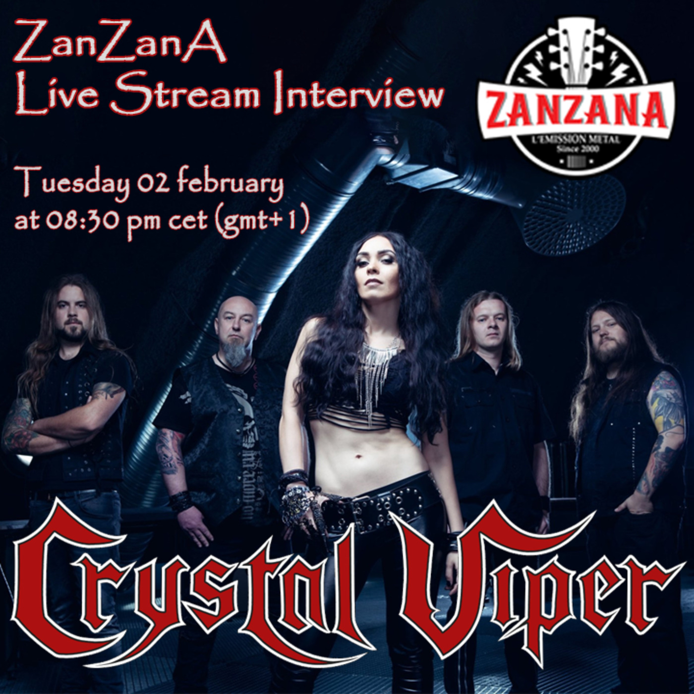 Marta Gabriel (CRYSTAL VIPER), ”The Cult” interview - ZanZanA Live Stream Metal Interview - Mardi 02 février 2021