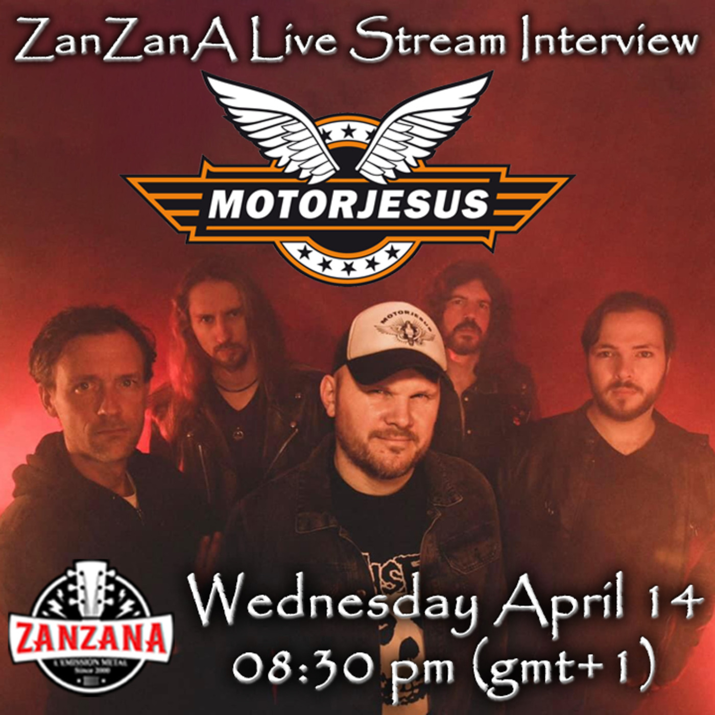 MOTORJESUS Chris ’Howling’ Birx metal interview about ”Hellbreaker” - ZanZanA Live Stream Metal Interview  - April 14, 2021