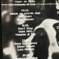 1995.06.16 - Marg NRG, Melanie di Tria @ Cosmic Club, Münster - Don´t Stop - by Good old Times @ Subway / Cosmic Club / X-Floor / Fusion Club (Münster / Germany)