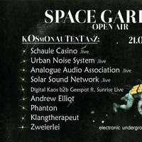 Klangtherapeut @ Space Garden 2014, Escape, Sa 21.6.2014, 5 - 6 Uhr by KOSMONAUTENTANZ