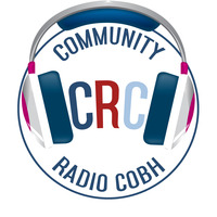 Cllr Cathal Rasmussen, Cobh Wanderers' Frank McCall and local musician Brian Oglanby and Tom Stafford with the Weekly Sports Round-up by Community Radio Cobh