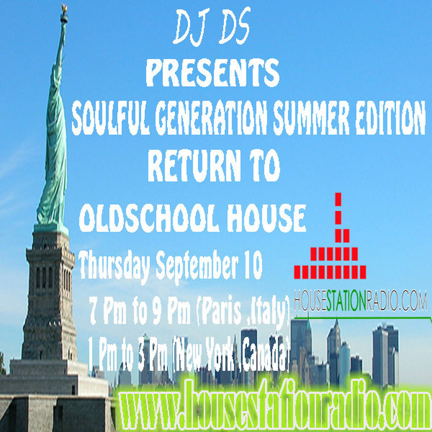 SOULFUL GENERATION ON HOUSE STATION  RADIO SUMMER PARTY MIX RETRO HOUSE SESSION SEPTEMBER 10 TH 2015 episode artwork
