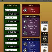NoteControlledTranceGate Demo1 (MuTools MUX Effect Module) by mehum