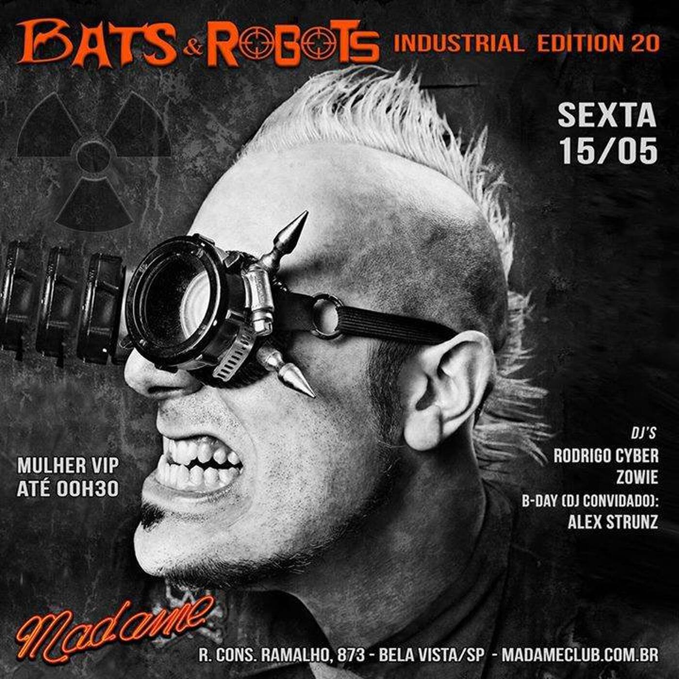 Dj Alex Strunz @ Madame Sata Club - Bats & Robots - Industrial Edition - 15-05-2015 episode artwork